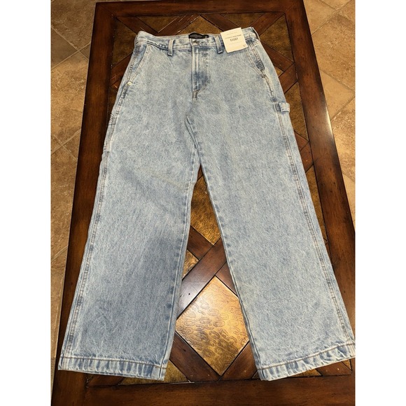 Abercrombie & Fitch Other - Abercrombie & Fitch Men's Authentic Rigid Baggy Blue Jeans Carpenter Size 30x30